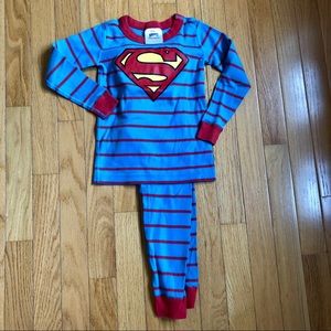 Hanna Andersson Blue and Red Superhero Pajama Set